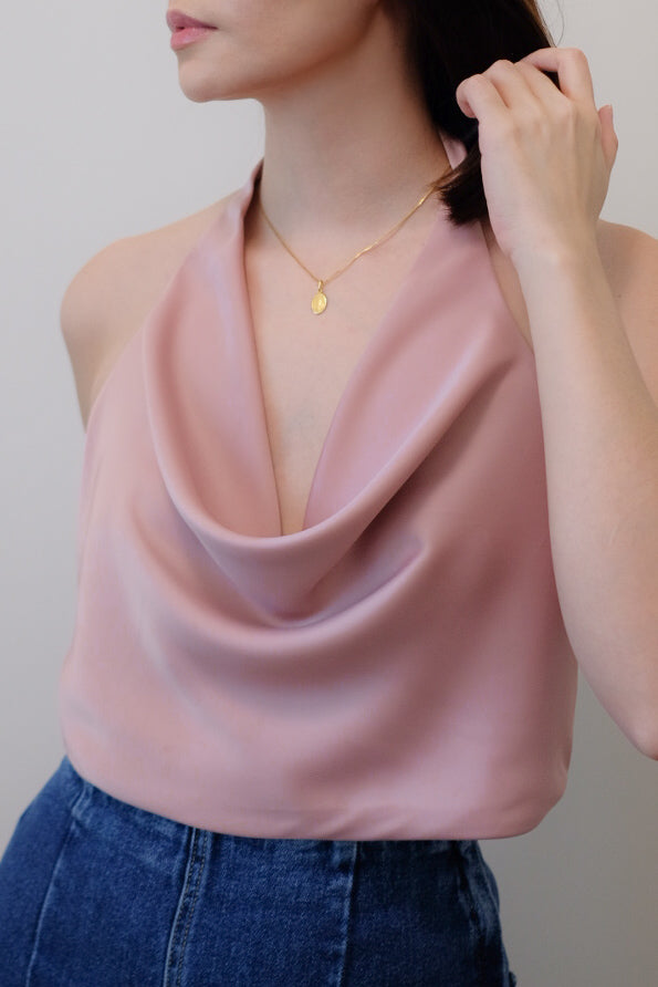 ZOLA Halter Cowl Top