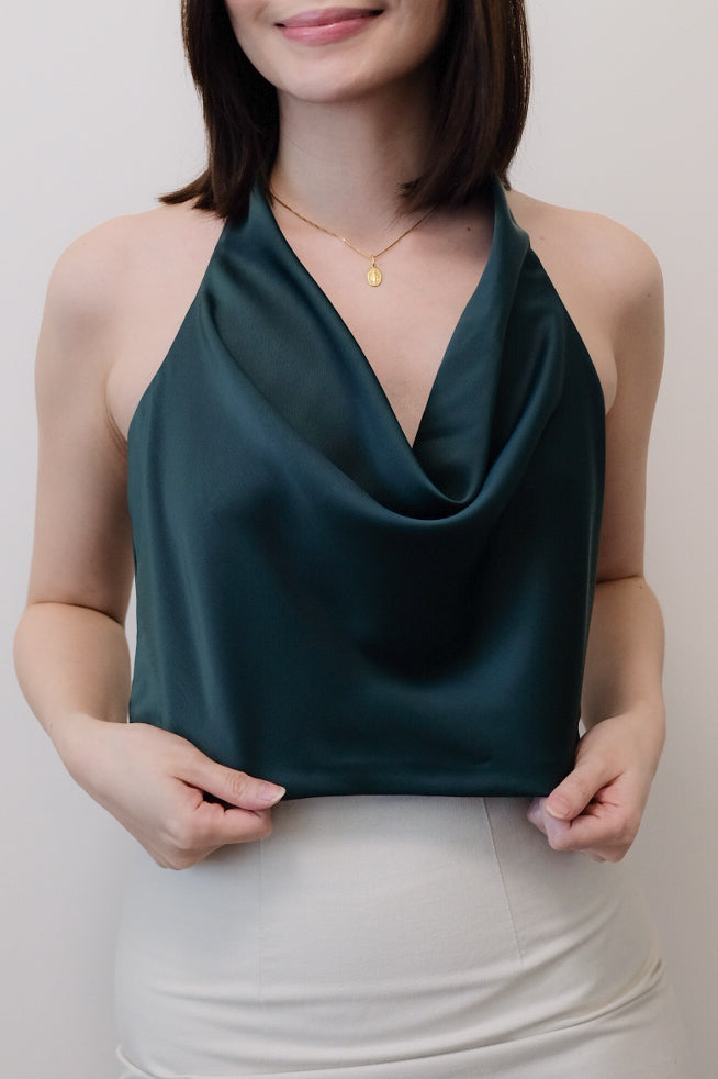 ZOLA Halter Cowl Top